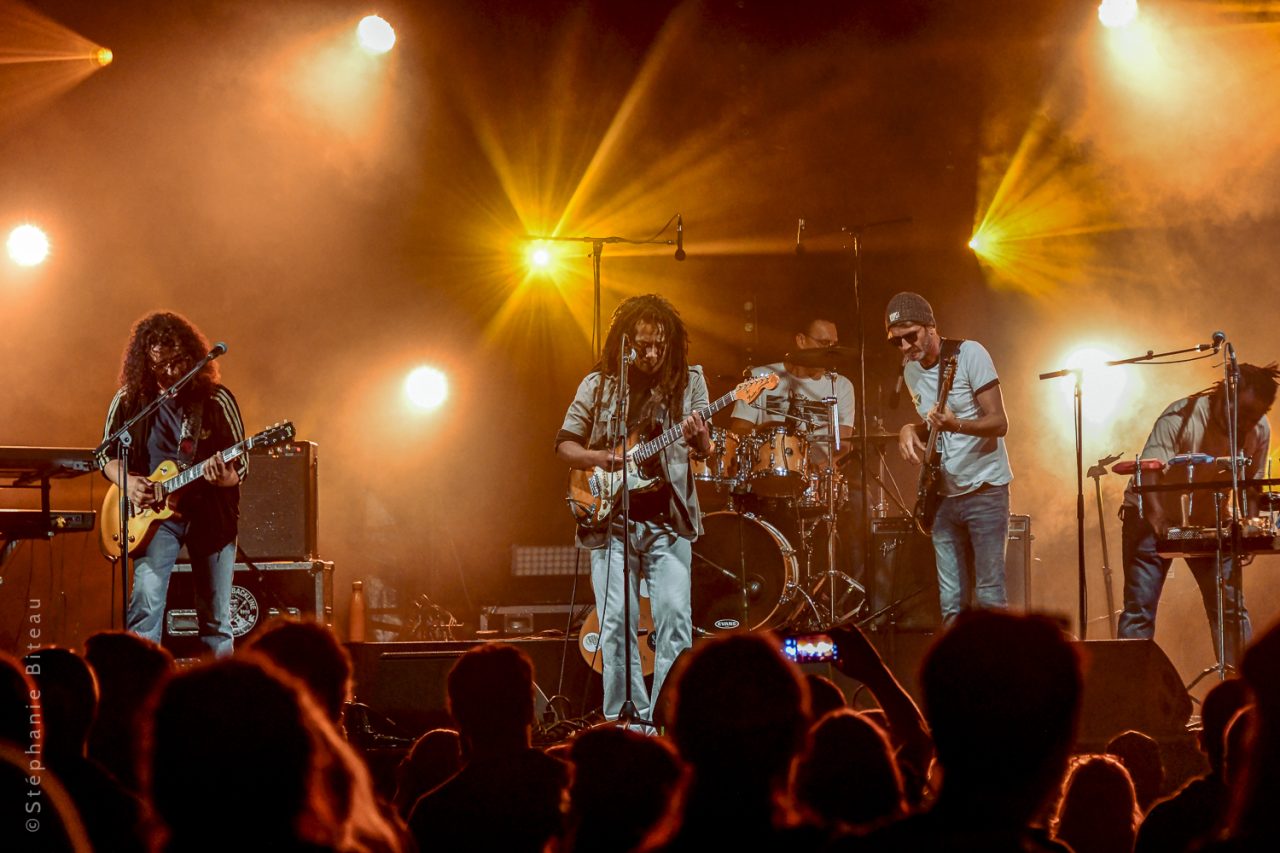 Kazy, Stéphane, Jérôme, Bema et Lionel sur scène au festival Tous en Cène (2023)